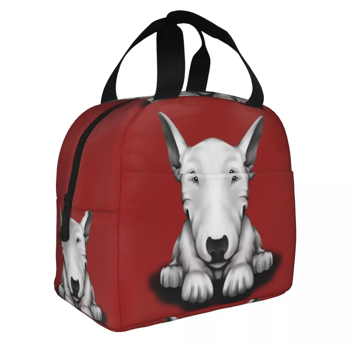 English Bull Terrier Thermal Insulated Lunch Bags Women Animal Pet Puppy Resuable Lunch Container Multifunction Food Box