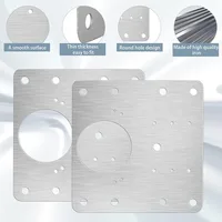 ชุดซ่อมบานพับตู้ 2-100 ชุด แผ่นซ่อมบานพับประตูสแตนเลส แผ่นยึดบานพับประตูตู้ เครื่องมือซ่อมบานพับประตูตู้ 6