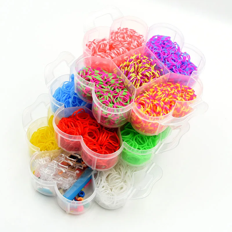 Loom Rubber Band Bracelets Instructions  Rainbow Loom Kits Rubber Bands -  4500pcs - Aliexpress