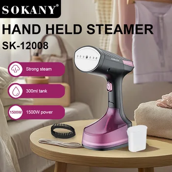 SOKANY12008 Handheld Portable Clothes Ironing Brush for Home and Travel, Mini Iron 1