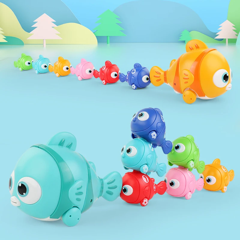 New Children Magnetic Fishing Game Electric Assembled Fish Toys with Lamp for Kids Puzzle Toys Parent-child Interactive Toy Gift 2