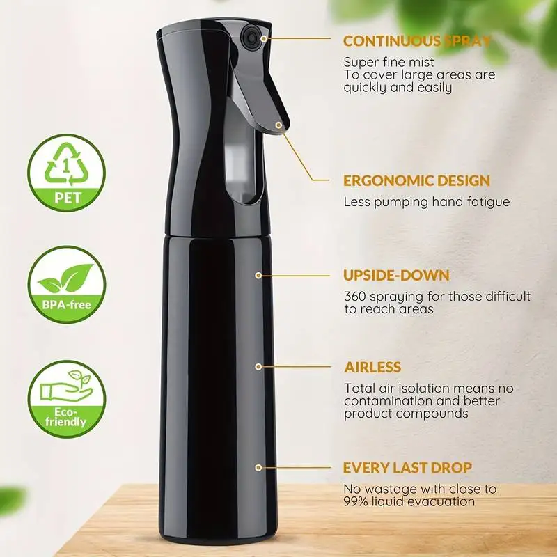 Hair And Beauty High Pressure Continuous Spray Bottle 200ml
