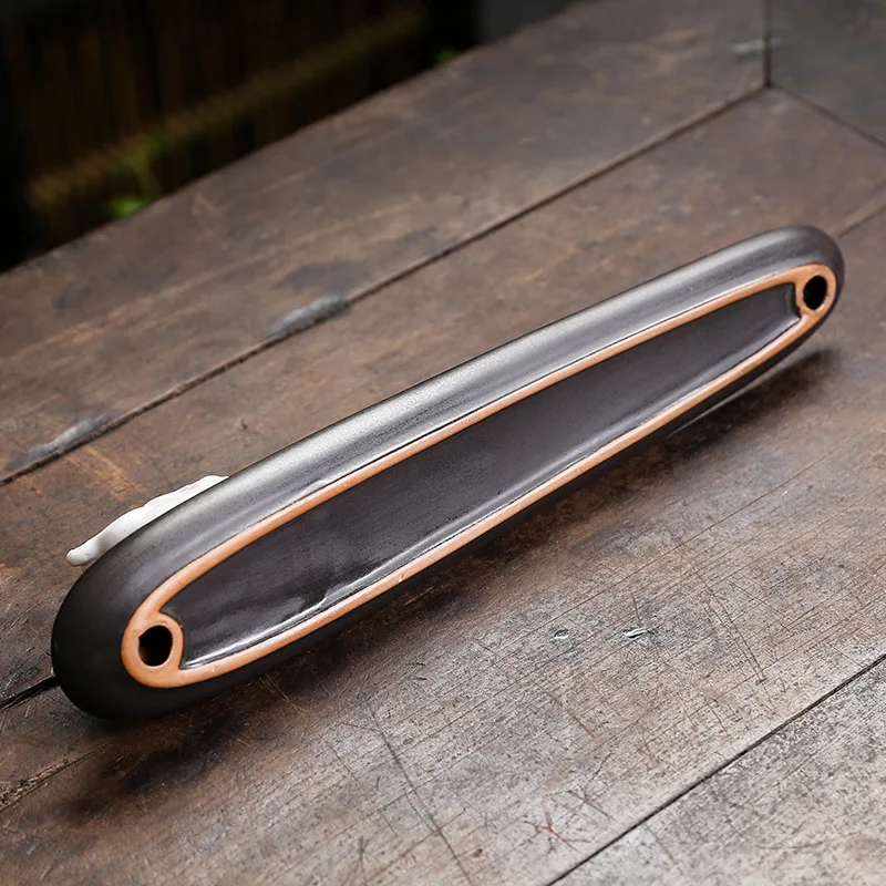 Creative Moon Rabbit Ceramic Backflow Incense Stove Handicraft Thread Incense Plug Holder Incense Seat Burner Home Decoration