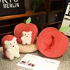 Cute Hedgehog Stuffed Animal Plush Doll in Apple Pillow, Cute And Soft Home Decor Dolls 4