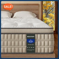 12 inch Firm Queen Mattress,Pain-Relieving Hybrid Mattress for Extra Lumbar & Hip Support,Fiberglass-Free, CertiPUR-US Certified 1