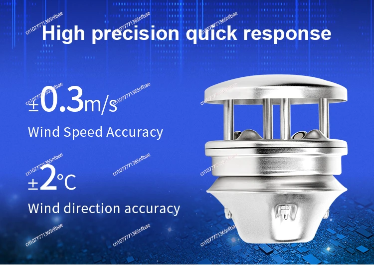 디지털 초음파 풍속계 풍향 센서 RS485 9-24VDC 0-60m/s 0-360 ℃ CE