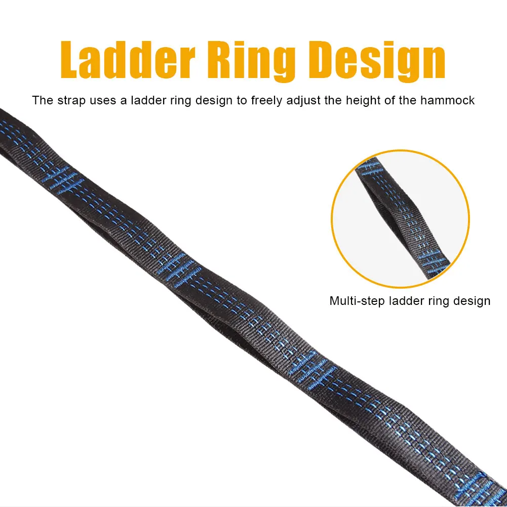 Hammock Strap Hanging Belt Super Strong Bind Daisy Chain Rope Tree Rope w/ Buckle for Tent Hammock 2pcs/Set 200*2.5cm yoga strap,aerial yoga strap