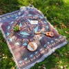 Bohemian Geometry Picnic Mat with tasselsThickened Ins Style Outdoor Mat Camping Picnic Cloth Bohemian Carpet 2