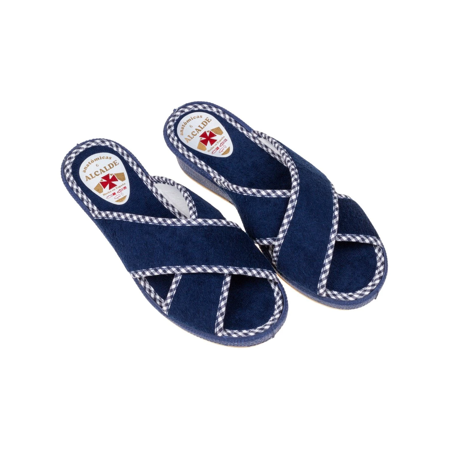 Mujer, Zapatillas de Mujer Envío Gratis Marca Alcalde 76000 Azul y Azul Marino, Zapatilla Estar por Casa Mujer Verano 2022, Zapatillas Toalla Mujer, Cruzadas, Zapatillas de Verano 2022 Mujer | Zapatillas| - AliExpress