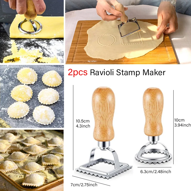 2pcs ravioli stamp
