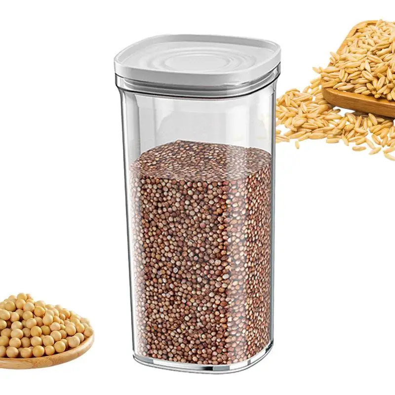 

Storage Jars With Lid Portable Sealed Food Container Cereal OrganizerAirtight Multifunctional Containers For Cereal Flour Sugar