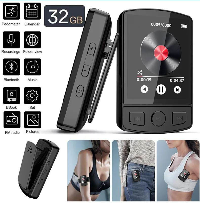 Portable Bluetooth MP3 Player with FM Radio and E-Book
