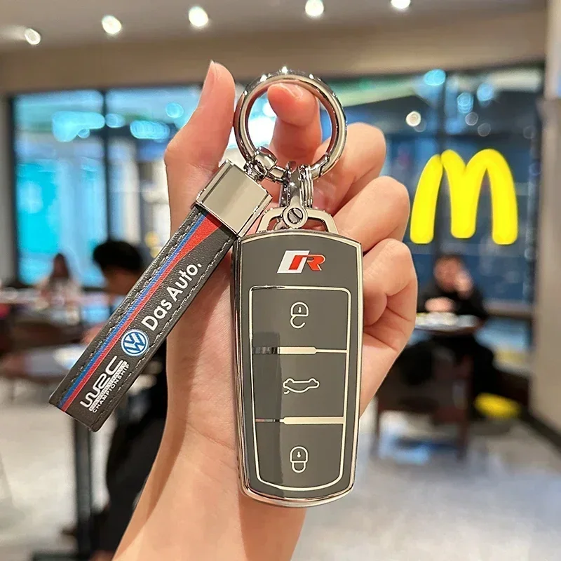 폭스바겐 VW 자동차 키 케이스 커버 홀더 쉘용 스타일링 몰딩 자동차 스티커 (폭스바겐 VW CC 파사트 B6 B7 파사트 3C CC M)