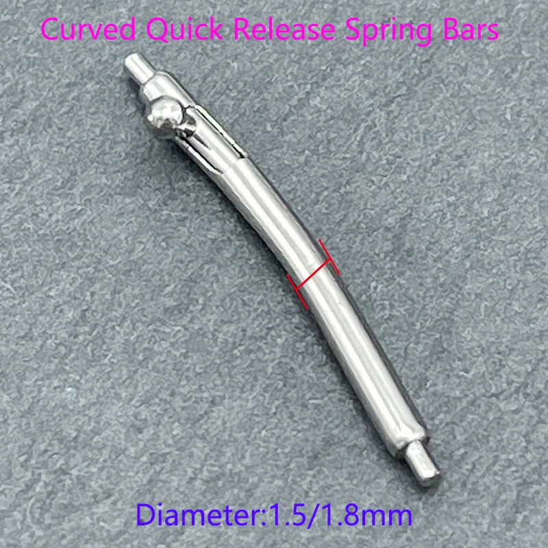 Premium Stainless Steel Curved Quick Release Spring Bars