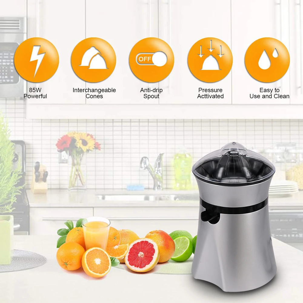 Household Electric Juicer Stainless Steel Squeezer Citrus Orange Juice  Extractor Fruit Lemon Juice Presser Juicer Machine - AliExpress