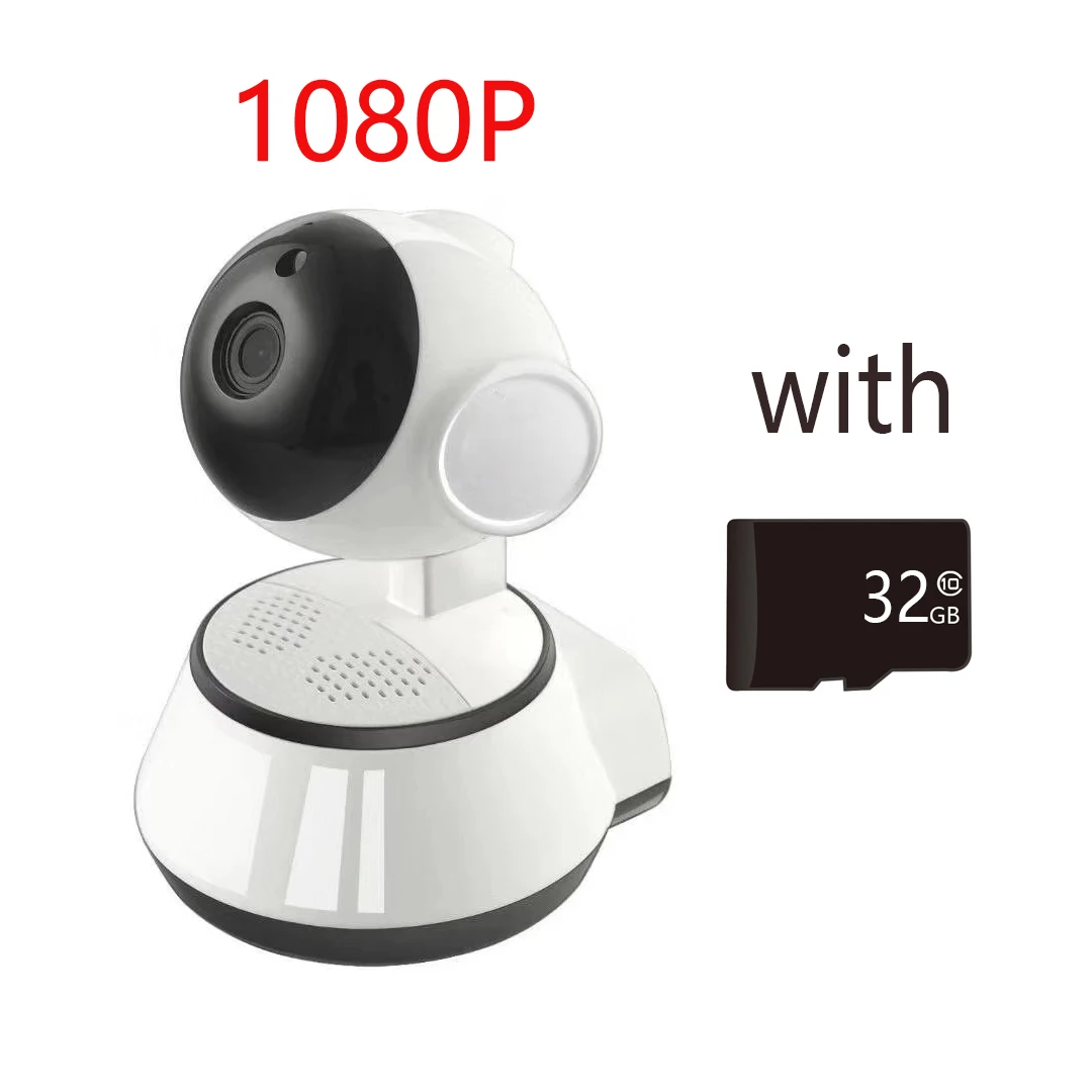 1080P WiFi IP Cámara WiFi Cámara de Vigilancia Babyfone Perros IR Babyfone  V380 pro