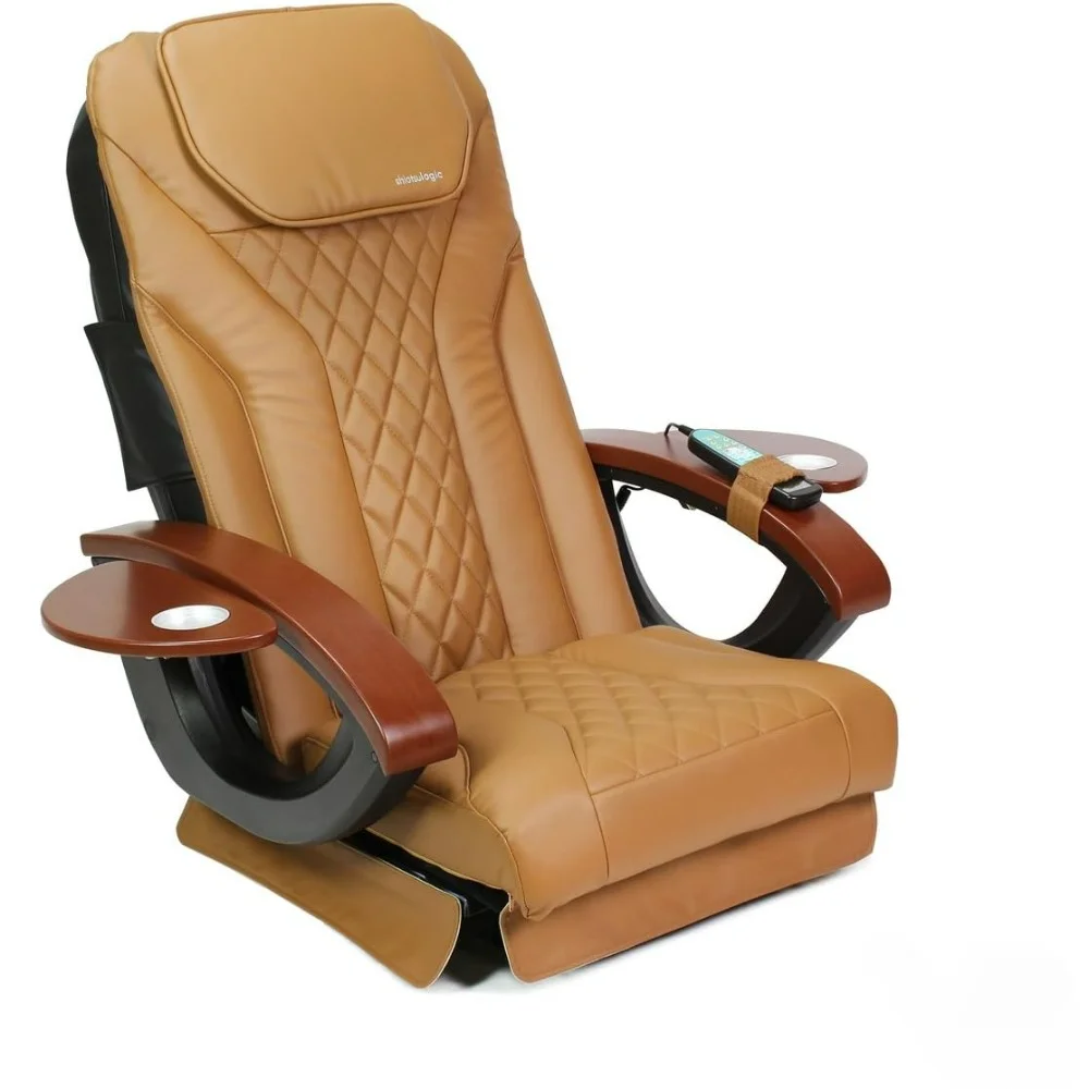 Shiatsulogic Pedicure Chair Cushion Cover Acetone Resistant Faux Leather Vabration Massage Cushion ,Cappuccino