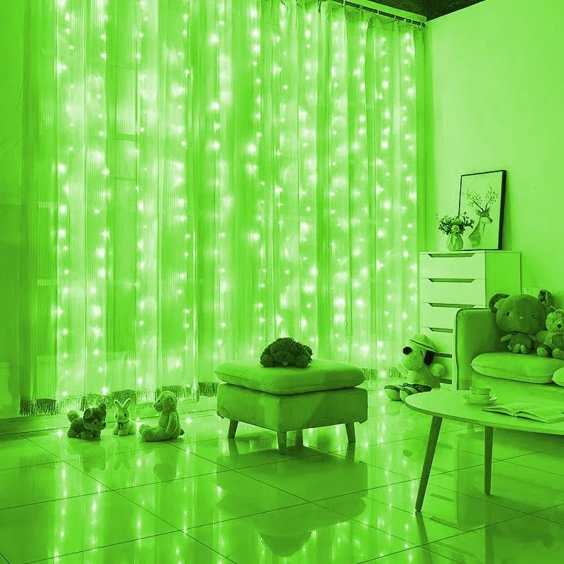 

6M LED Fairy String Lights Curtain Garlands USB Remote Control Christmas Decorations for Home Outdoor Patio Lights Garden Decor
