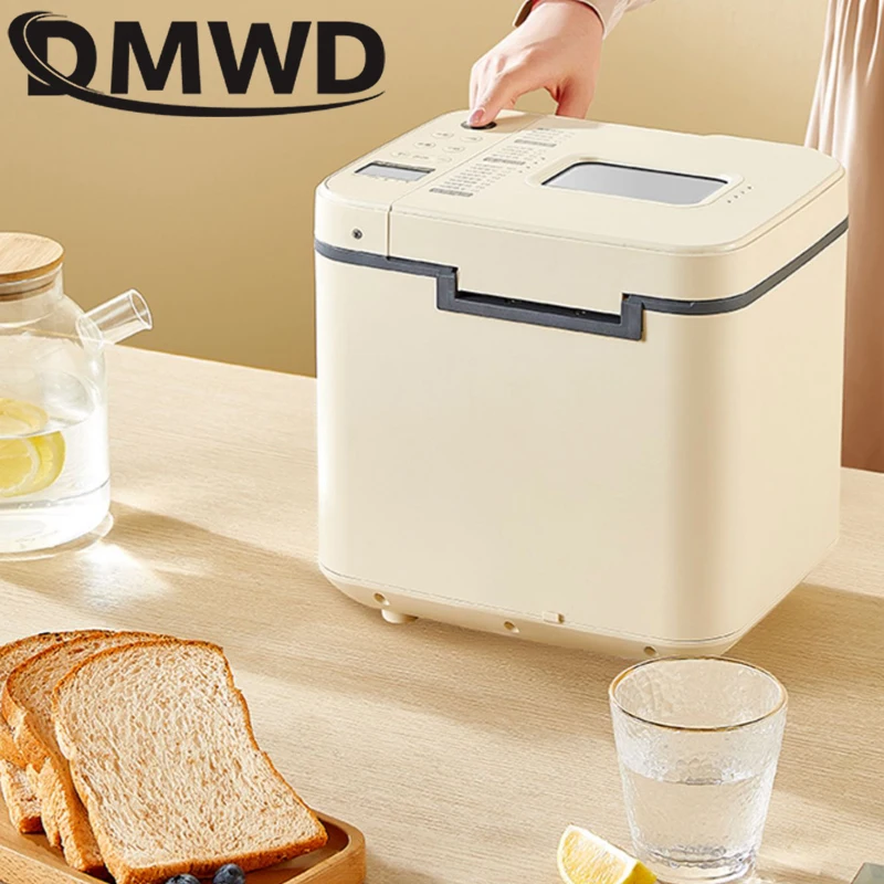 DMWD Automatic Multifunction Bread Maker Intelligent Breakfast Toast Baking Machine Cake Toaster Yogurt Fermenter Dough Mixer EU 2
