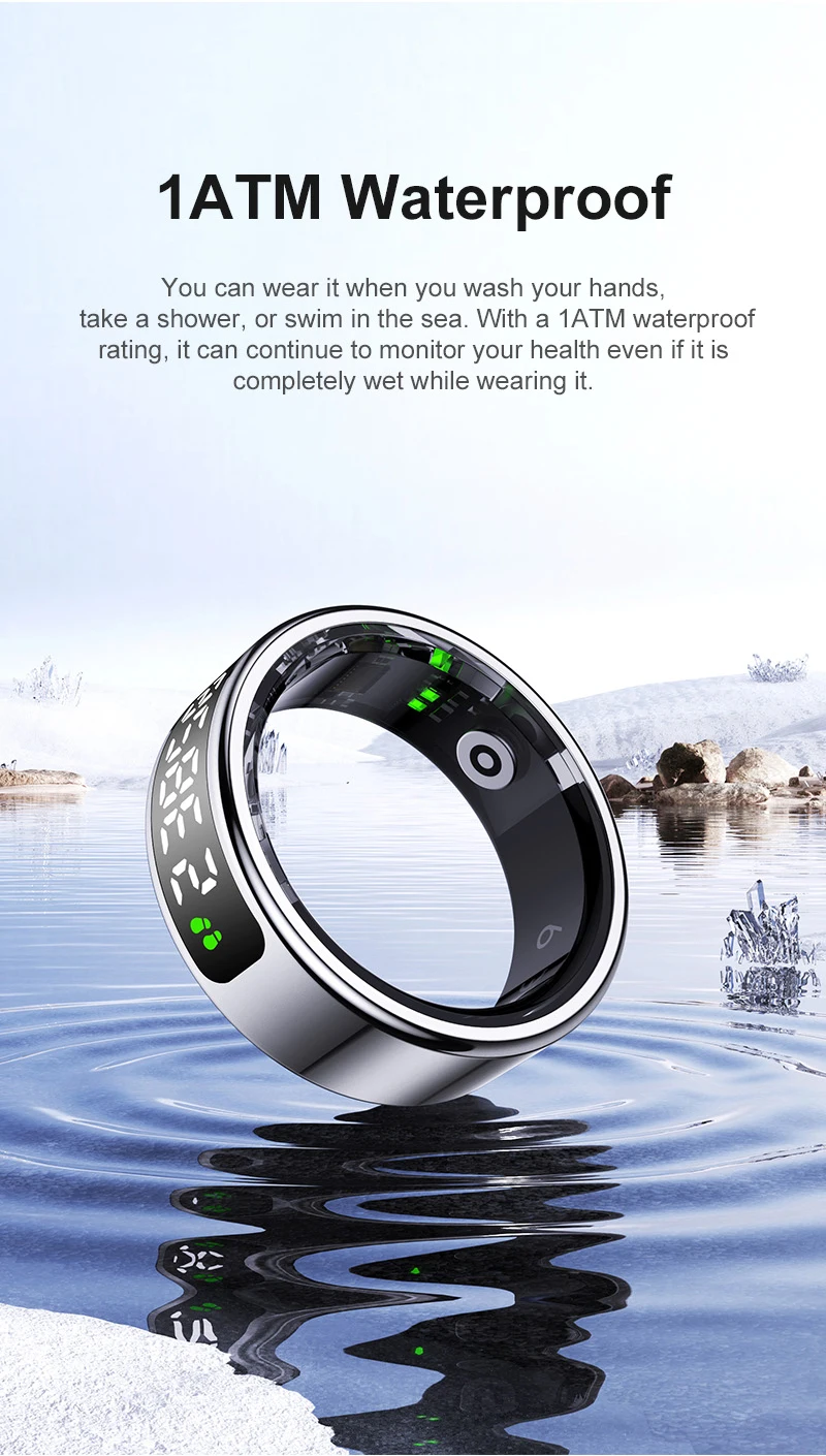 NEW R11C Smart Ring Heart Rate Blood Oxygen Sleep Monitoring Multi Sports Mode R
