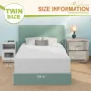 12 Inch Twin Mattress, Gel Memory Foam Twin Size Mattress, Pressure Relieving, Cooling Gel Foam, Twin Mattress in a Box, White 2