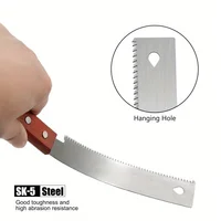 Hand Flush Cut Saw Wooden Handle Flat Accurate Woodworking Trim Tool for Garden Pruning Carpentry Decoration Household Saw 2