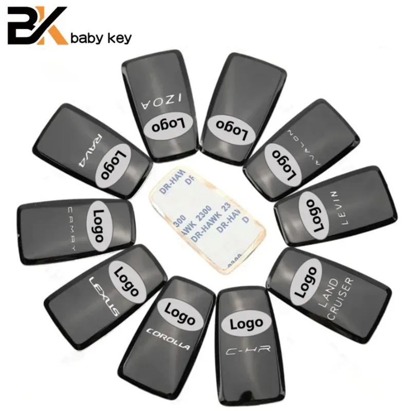 

BB Key Logo Symbol Sticker for Toyota Camry Corolla C-HR RAV4 Avalon Land Cruiser Izoa High Lander Prius Lexus Remote Key Cover