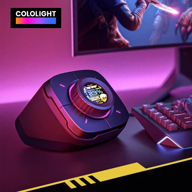 Cololight COLO PLAY One Touch Boot Customized Cyber-Themed Knob Controller for PC Gaming Mini Game Stream Desktop Keyboard images - 6