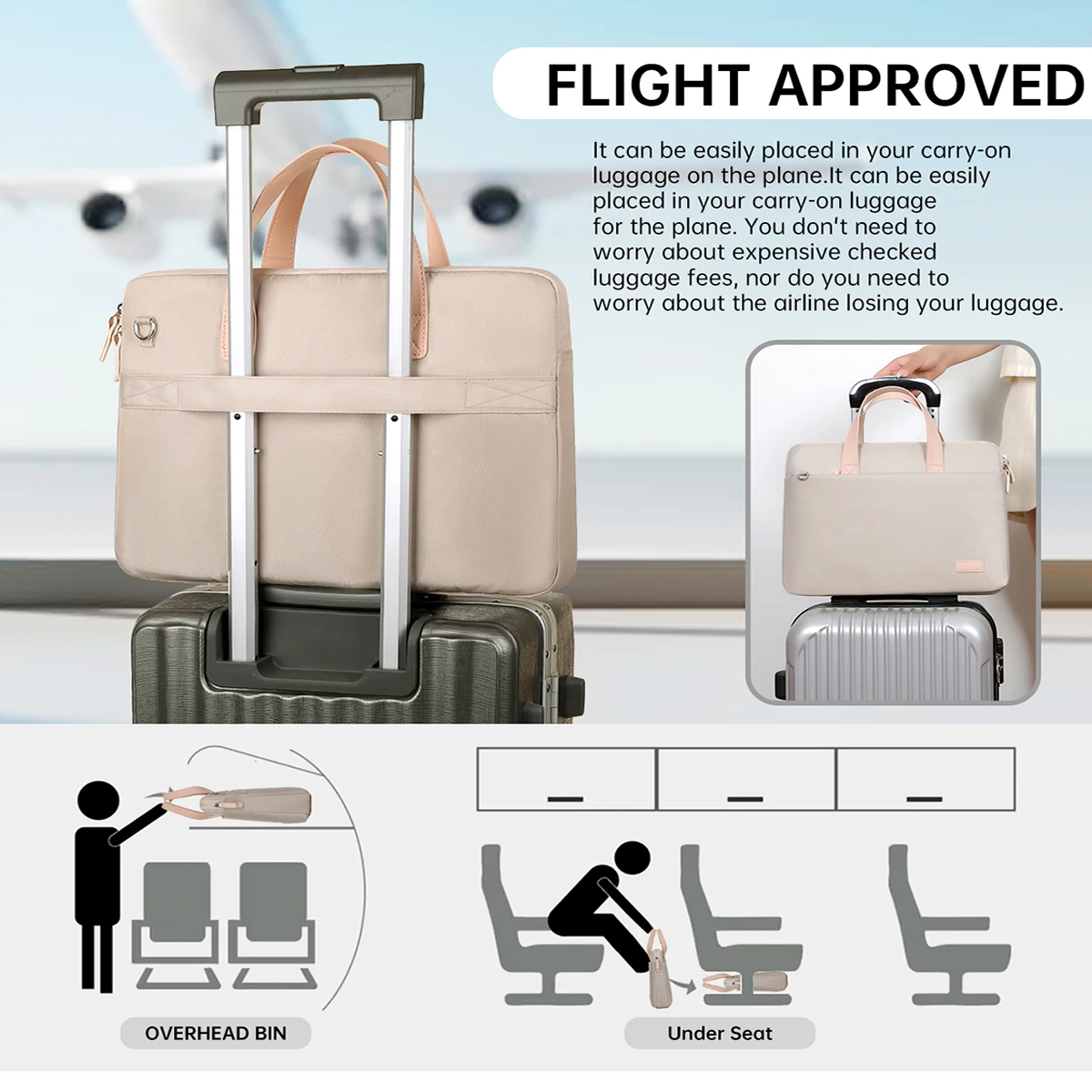 2025 New Laptop Bag Suitable for Apple MacBook Air 14, Men and Women, Huawei Matebook 13, Lenovo, Asus Pro 15.6, Dell 16inch, iPad Inner Sleeve Briefcase