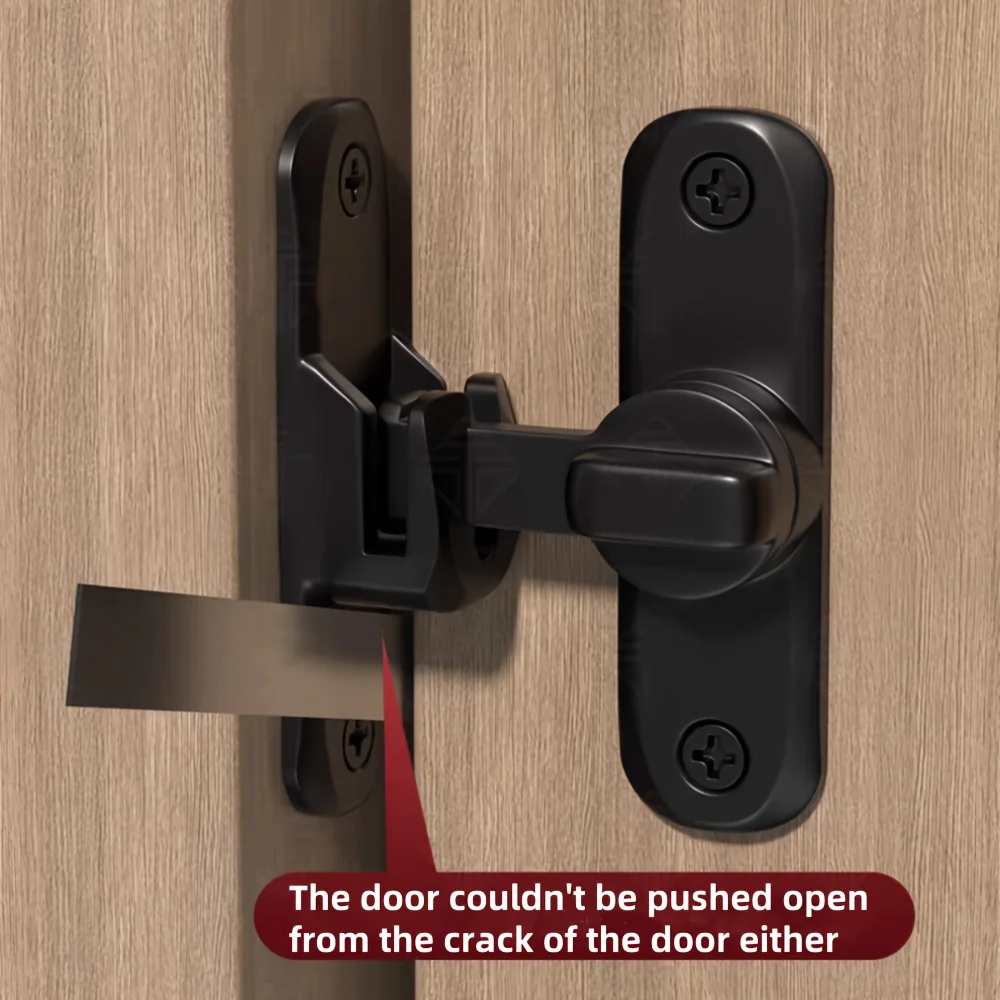 Fechadura da trava da porta 90 180 graus parafuso deslizante fechadura da porta do celeiro anti-roubo parafusos da porta de segurança para janela do banheiro trava da porta ferragem