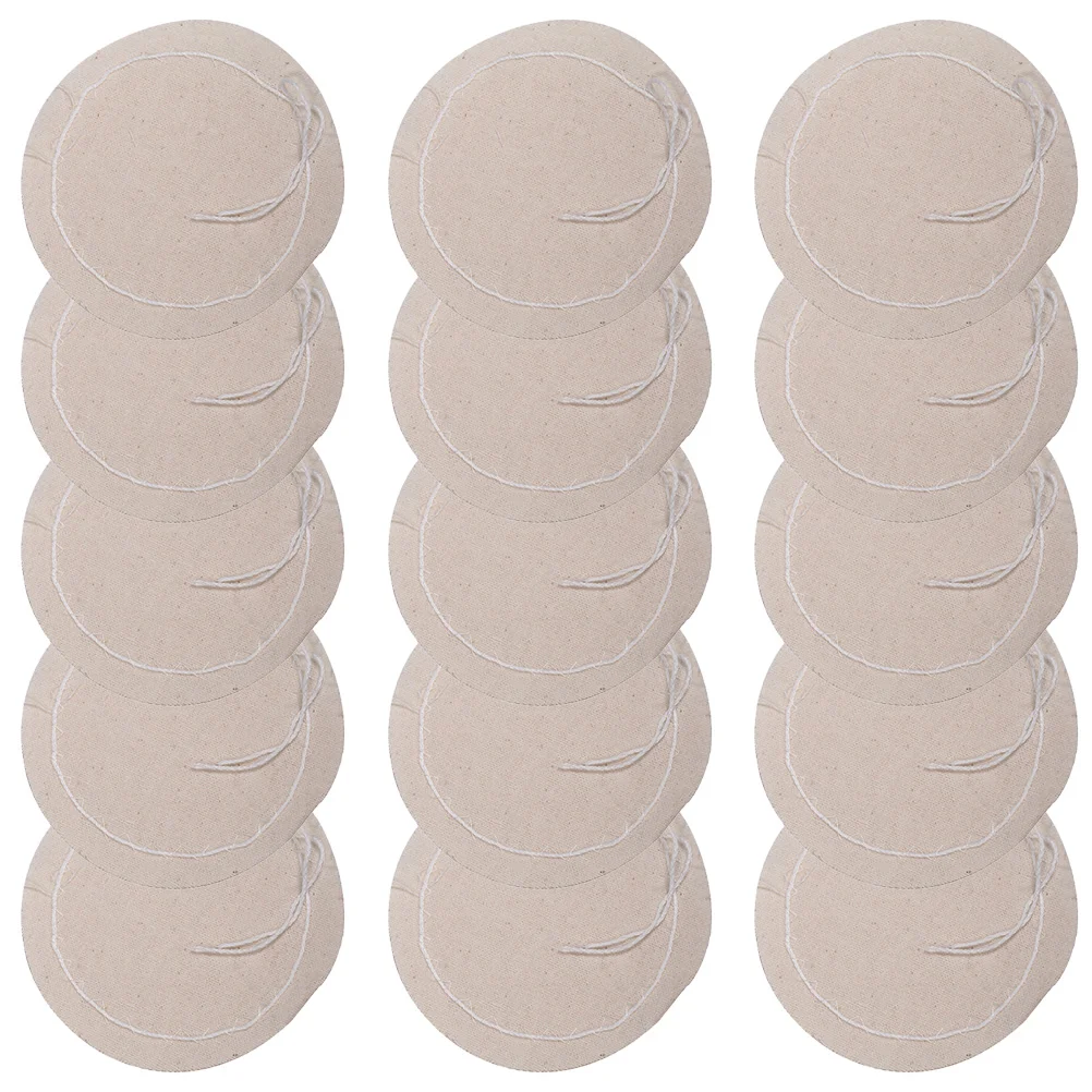 20pcs Syphon Coffee Maker Filter Cotton Replacement Filter Cloth (Beige) coffee maker filter