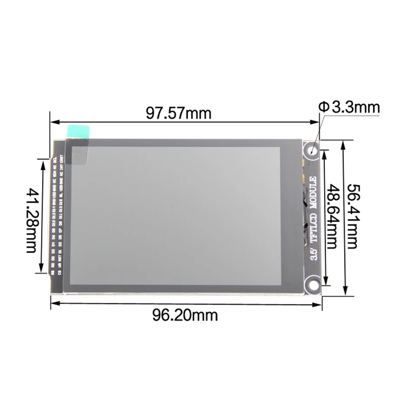 Ƶ̳ TFT LCD ũ ÷ , LCD ũ  г , 320X480 ̹ IC ILI9488, 3.5 ġ
