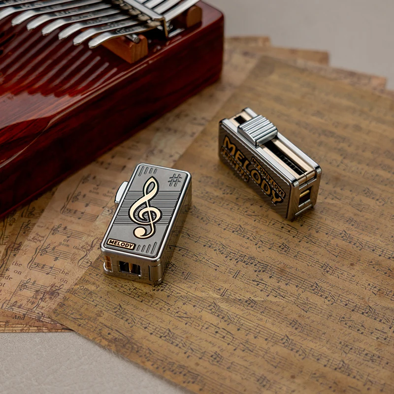 Stock】DJG MELODY Titanium Alloy Mechanical Scale Push Slider EDC