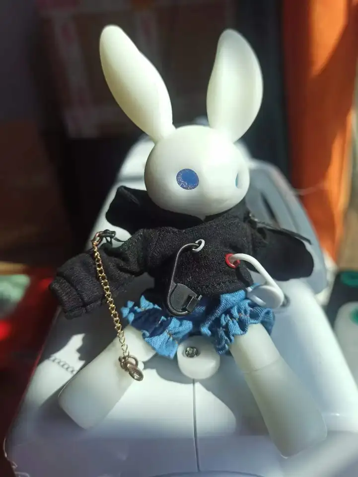 Bjd-女の子のためのウサギの人形,14cmの人形,誕生日プレゼント,子供の