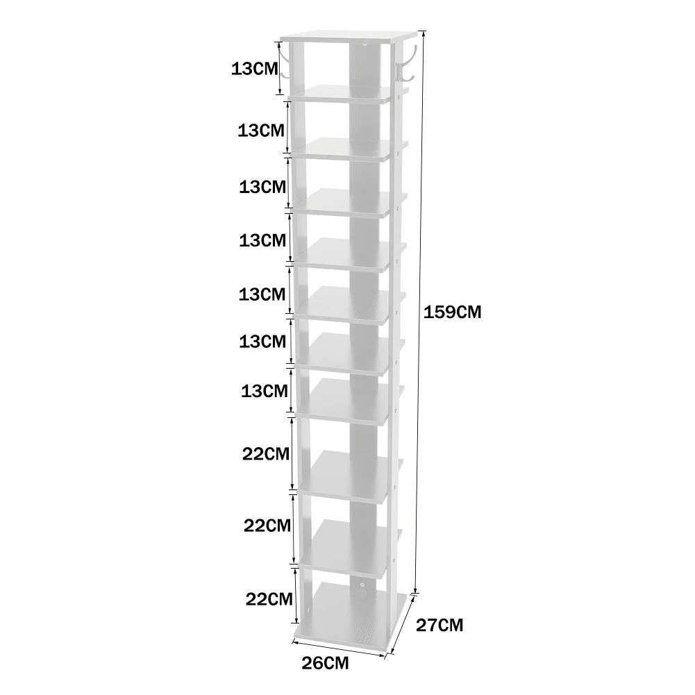 【Lifeideas】Contemporary 7/10-Tier Household Space Saving Shoe Rack for Entryway