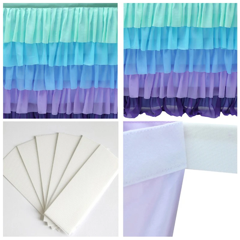 5 Layer Tulle Table Skirt Tutu Table Skirts Tableware Baby Shower Birthday Party Decorations Banquet Wedding Home Party Supplies