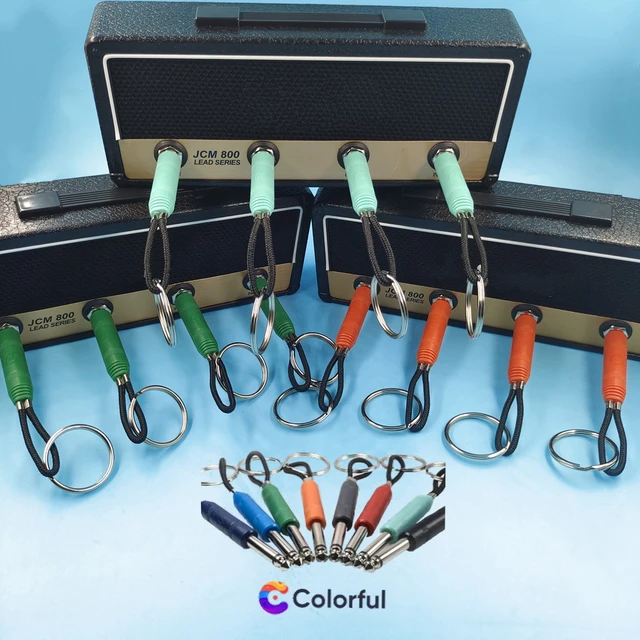 Zenei Kulcstárolás Coloful Jack Rack Kulcs Tartó Hűvös Gitár Fal Kulcstartó Vintage Erősítő Otthoni Dekoráció Tároló