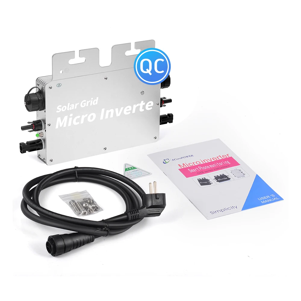 In Stock Smart Monitoring 600W 800W On Grid Micro Inverter Solare Wechselrichter Microinverter