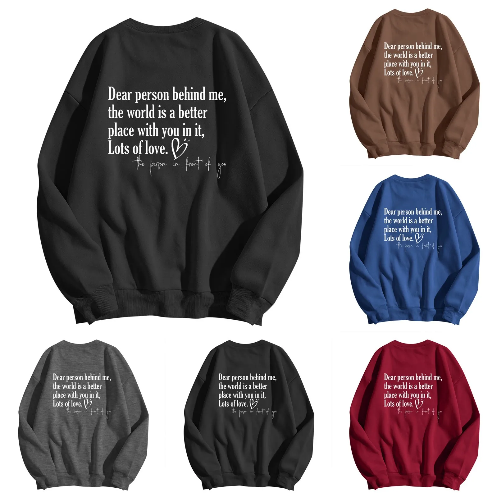 

Winter Running Top Womens Fashion Casual Long Sleeve Crew Neck Sweatshirts Printed Pullover Sweatshirts Fuzzy Sweatshirt Women