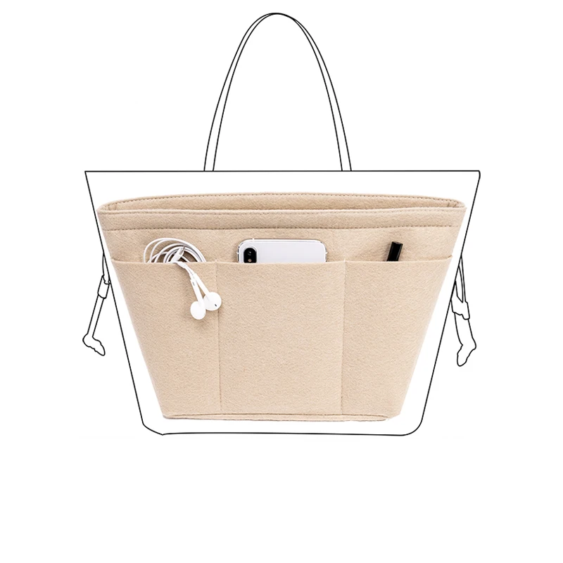 Reise-Einsatz-Taschen-Organizer für Neverfull PM MM GM, oberer