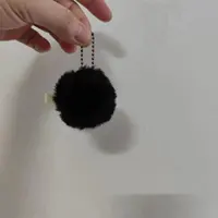 5Cm Black Coal Plush Keychain Pendant Doll Toy Key 2