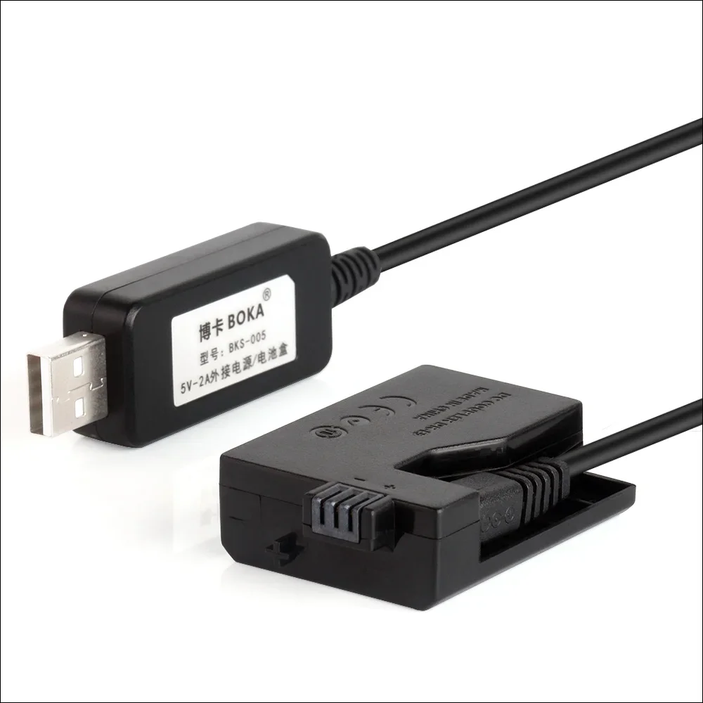 USB Power Supply Adapter Charger for Canon DSLR Digital Cameras ACK-E5 DR-E5 EOS 450D 500D 1000D Kiss X2 kiss F Kiss X3
