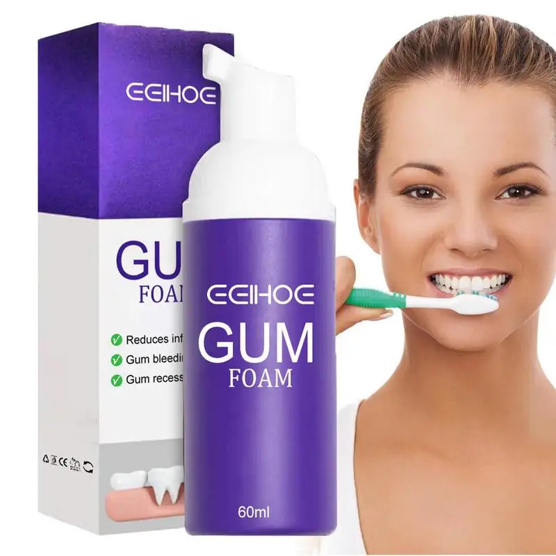 

Purple Teeth Toothpaste 60ml Teeth Cleaning Foam Foam Toothpaste for Travel Refreshing Breath Brightens Teeth Against Yellow