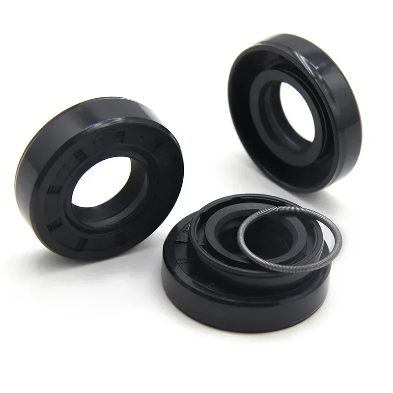 2/5pcs NBR 오일 씰 ID 17mm NBR 오일 씰 TC-17*25/27/28/30/32/35/40/45/47*5/7/8/10mm 니트릴 고무 샤프트 이중 립 오일 가스켓
