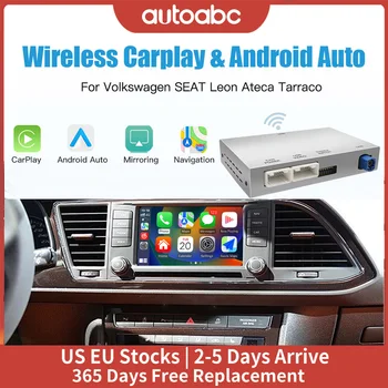 AUTOABC 2025 nuevo carplay inalámbrico Android auto para Volkswagen Seat Leon 2 MK2 2014-2019 Android Auto accesorios de coche 1