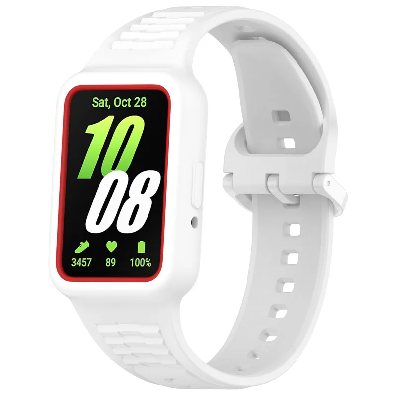 Silicone Smartwatch Wristband with Case - Versatile Replacement Strap & Frame