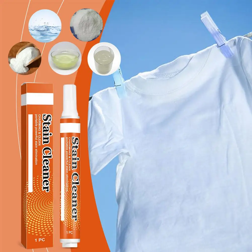 Portable Clothing Stain Remover Pen Instant Stain Removal Wash-Free Grease Stick Emergency Cleaning Magic Wine Pen Tr S5H8