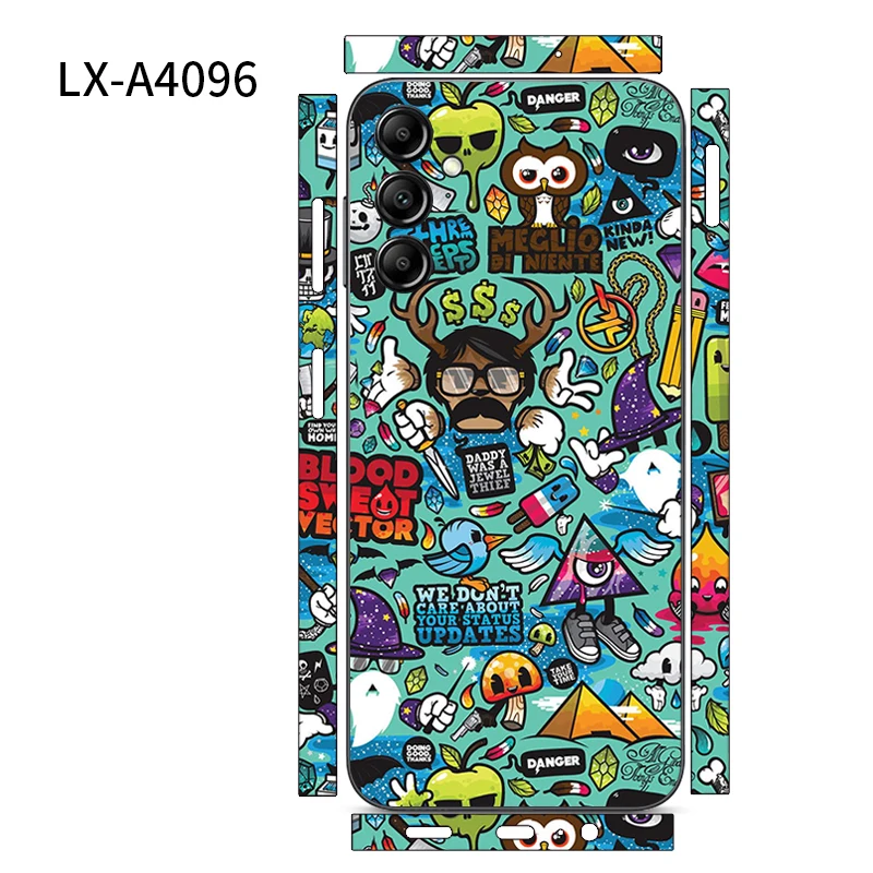 Pellicola Protettiva Completa per Samsung A14 A34 A54 A55 5G, Adesivi Aurora per Cover Posteriore, Protezione Ultra Sottile per A14 5G - immagine 2