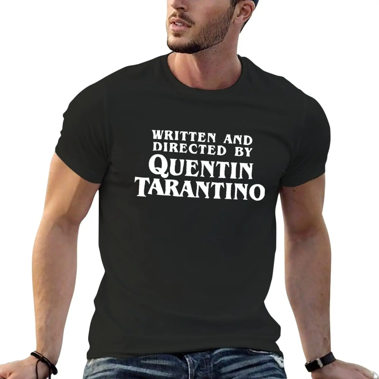 written-and-directed-by-quentin-tarantino-t-shirt-graphic-t-shirts-custom-t-shirt-men's-clothing