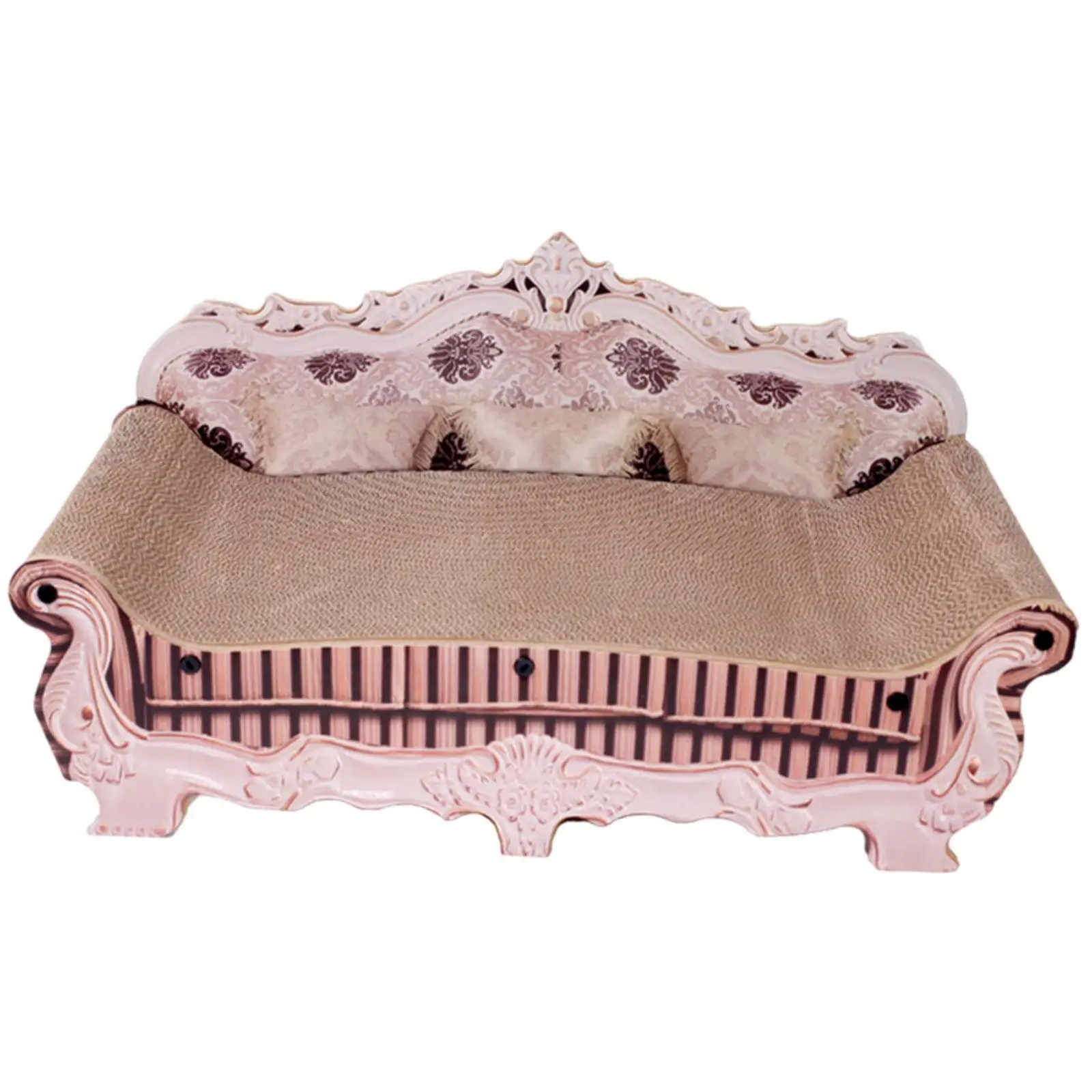 

Когтеточка для кошек из гофрированного картона, 74,5x39,5x37 см
